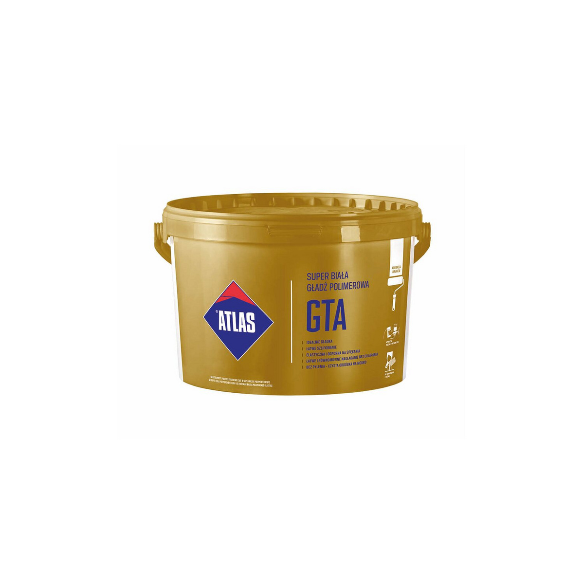 GŁADŹ POLIMEROWA ATLAS GTA 18KG+10% GRATIS BIAŁY