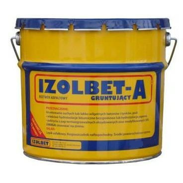 ROZTWÓR ASFALTOWY GRUNT IZOLBET A 9KG PLASTIK