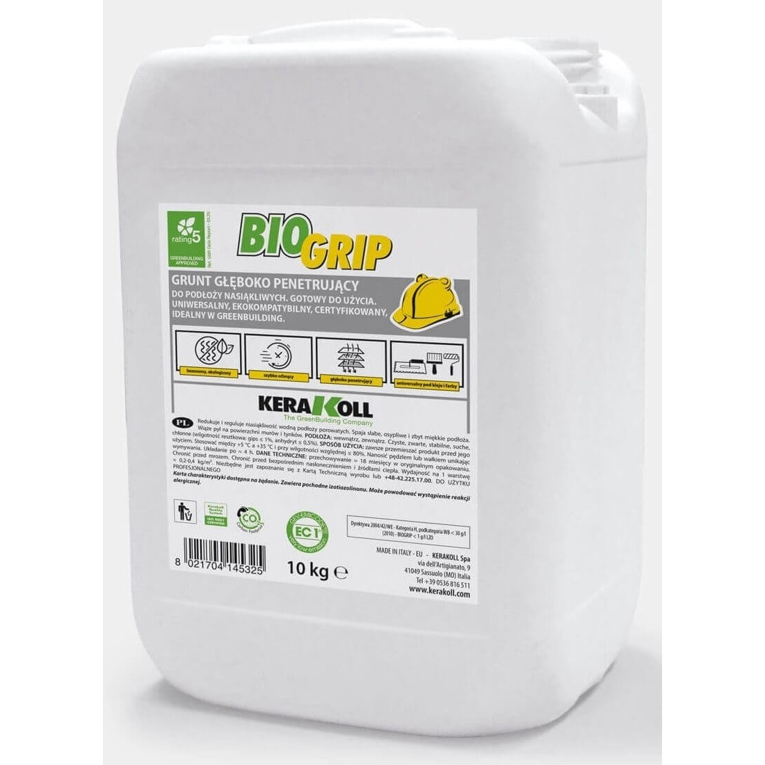GRUNT GŁĘBOKOPENETRUJĄCY KERAKOLL BIOGRIP 10KG