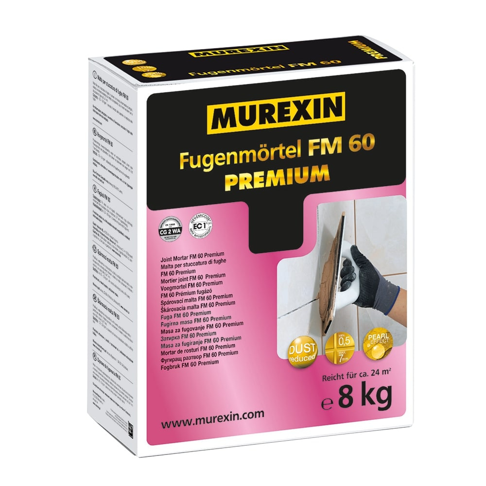 MUREXIN FUGA FM60 PREMIUM SZAROBRĄZOWY (GRAUBRAUN) 8KG