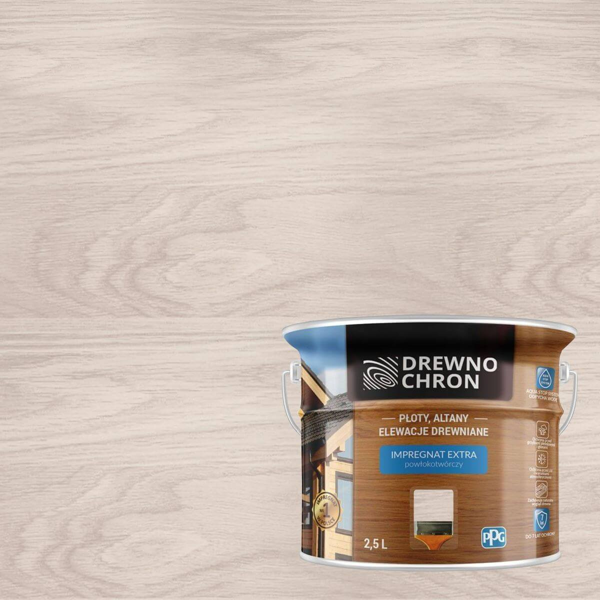 IMPREGNAT EXTRA POWŁOKOTWÓRCZY DREWNOCHRON 2.5L BIAŁY