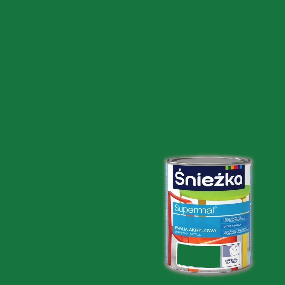 EMALIA AKRYLOWA ŚNIEŻKA 0.8L ZIELONY CIEMNY
