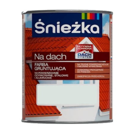 FARBA GRUNTUJĄCA ŚNIEŻKA NA DACH 0.75L POPIELATY