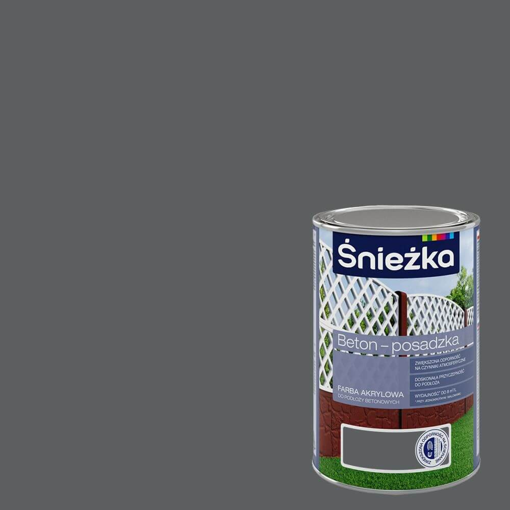 FARBA AKRYLOWA DO BETONU ŚNIEŻKA BETON-POSADZKA 1L GRAFIT