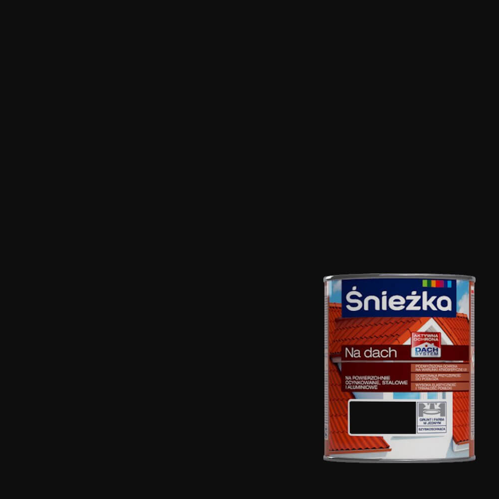 ŚNIEŻKA NA DACH 10L CZARNA RAL9005
