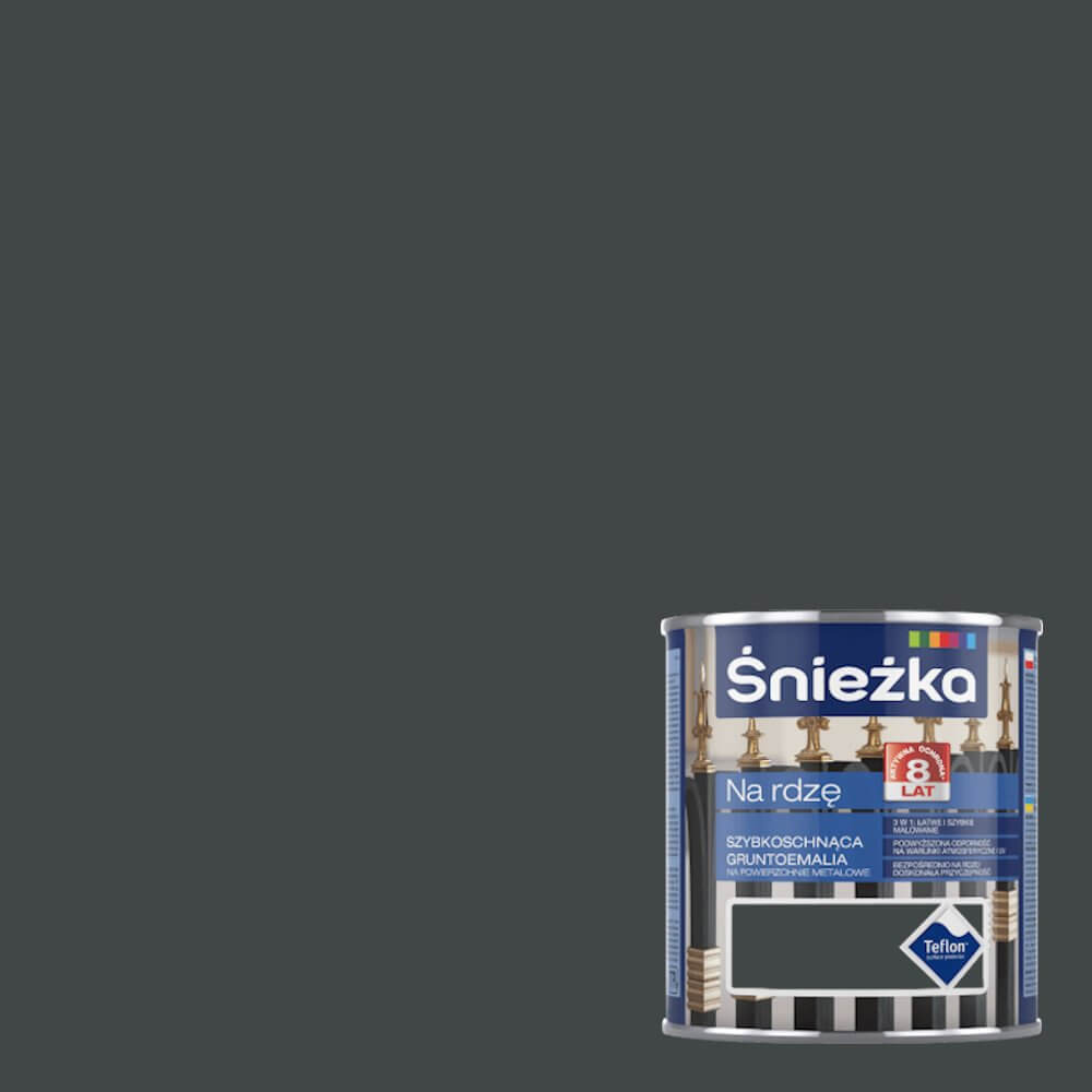 ŚNIEŻKA NA RDZĘ GRAFIT CIEMNY 2.5L MAT R7021