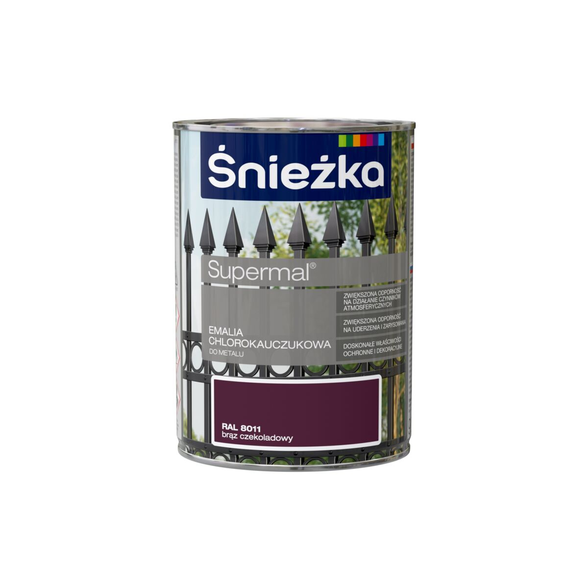 EMALIA CHLOROKAUCZUKOWA ŚNIEŻKA 0.9L BRĄZ CZEKOLADOWY RAL 8011