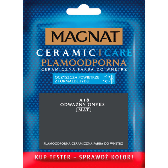 FARBA CERAMICZNA MAGNAT CARE TESTER 30ML ODWAŻNY ONYKS A18