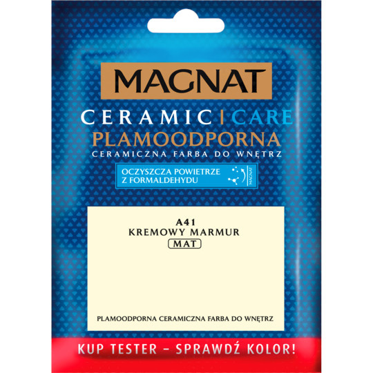 FARBA CERAMICZNA MAGNAT CARE TESTER 30ML KREMOWY MARMUR A41