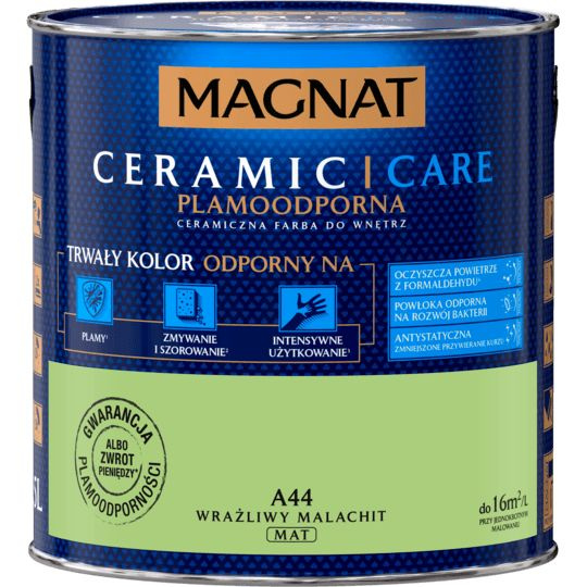 FARBA CERAMICZNA MAGNAT CARE 2.5L WRAŻLIWY MALACHIT A44