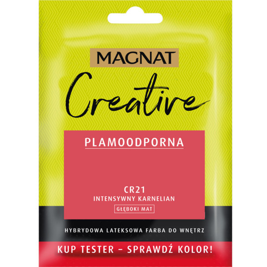 FARBA CERAMICZNA MAGNAT CREATIVE TESTER 30ML INTENSYWNY KARNELIAN CR21