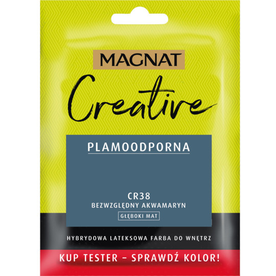 FARBA CERAMICZNA MAGNAT CREATIVE TESTER 30ML BEZWZGLĘDNY AKWAMARYN CR38