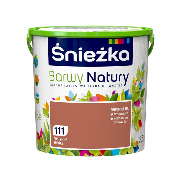 FARBA LATEKSOWA ŚNIEŻKA BARWY NATURY 5L PUSTYNNE SŁOŃCE /111/