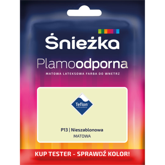 FARBA LATEKSOWA ŚNIEŻKA PLAMOODPORNA TESTER 30ML NIESZABLONOWA P13
