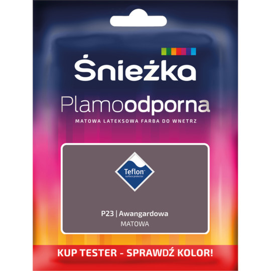 FARBA LATEKSOWA ŚNIEŻKA PLAMOODPORNA TESTER 30ML AWANGARDOWA P23